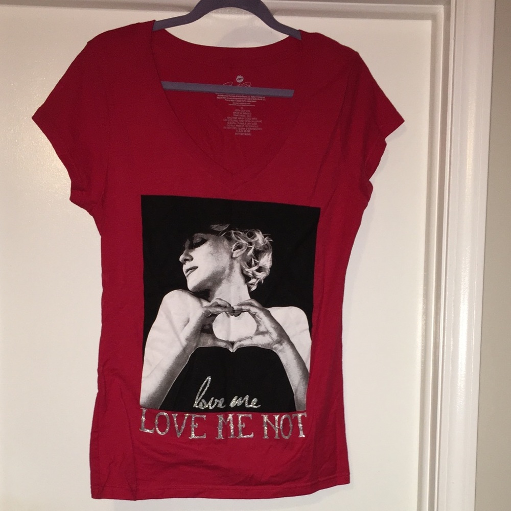 Marilyn Monroe red T-shirt XL